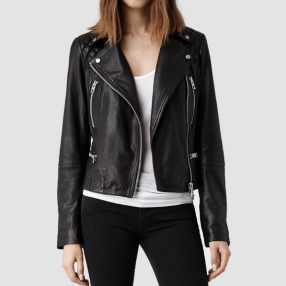 All Saints Jackets & Blazers - All Saints Bleeker Biker leather jacket